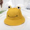 Sombrero de pescador estilo japonés, bonito y suave, con diseño de rana de dibujos animados para niña, para mujer, primavera y verano, estilo coreano, combina con todo, sombrero de lavabo, sombrero para el sol para estudiante.