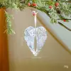 Decoración Navideña de Producto Nuevo Transfronteriza Copo de Nieve de Acrílico Transparente Campana Colgante de Ángel para Árbol de Navidad