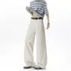 Pantalones de trabajo de moda de corte holgado para otoño, pantalones de pierna recta con una bonita caída, jeans finos de pierna ancha estilo americano para hombre, corte ajustado