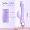 Dildo vibrador femenino con cuentas telescópicas y giratorias, empuje automático para uso íntimo femenino, juguete sexual para adultos