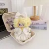 Conjunto de ropa para muñeca Labubu vintage de barbería, compatible con muñecas Labubu de 1ª, 2ª y 3ª generación, incluye un chal y una chaqueta de repuesto
