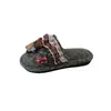 Pantuflas de Piel Baotou para Mujer Lindas de Invierno con Encaje Media Pantufla Suela Plana 2026 Pantuflas de Algodón Corazón Femenino Oso Pequeño Hogar