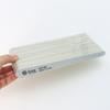 Fábrica direta cinza gota de água em forma de cavaco de madeira esfregar manicure manicure polonês arquivo fino zebra grão areia dupla face lixa arquivo