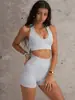 Roupas de Yoga Transfronteiriças Femininas Conjunto Esportivo Outdoor Secagem Rápida Shorts de Yoga Colete Fitness Roupa Esportiva Roupas Fitness Tops