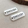 Plata de Xizang etiqueta rectangular inspiradora con letra inglesa aleación exquisita accesorios para colgantes de joyería diy venta al por mayor