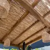 Tallo de Caña Rama de Caña Hecho a Mano Decoración de Techo para Hotel Restaurante Caña Tejida Cortina de Caña