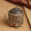 Aleación de cobre Vintage Antiguo quemador de incienso de grulla accesorios para el hogar quemador de sándalo Wenwan adornos de escritorio de bronce viejo