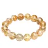 Pulsera de Árbol Pequeño de Cristal Natural Hongchu con Perlas Redondas de Cristal, Pulsera de Perlas Sueltas de Cristal Irregular, Venta Directa del Fabricante