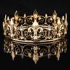 Atacado Liga Galvanizada Redonda Grande Coroa Casamento Noiva Acessórios de Cabelo Coroa de Cabelo Coroa de Fênix Princesa Cristal Branco Incrustado com Diamantes