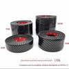 Barra de peitoril do carro anti-stepping adesivo universal de fibra de carbono padrão decoração pára-choques modificação suprimentos porta lateral porta anti-colisão tira