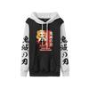 Suéter con capucha informal de moda de primavera para hombre y mujer con estampado periférico de Demon Slayer Ghost Blade de Anime