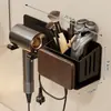 Suporte de Parede para Secador de Cabelo de Noz, Suporte sem Furo para Banheiro, Suporte de Parede para Lavatório, Suporte para Pincéis de Maquiagem