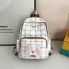 Mochila Versátil Casual de Grande Capacidade Nova Estilo Bolsa Escolar para Mulheres Bolsa Escolar Fofa Estampada do Gato Kt para Meninas Mochila de Estudante