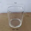 Copo para Vela de Aromaterapia, Suporte de Vela de Vidro Transparente e Simples, Copo para Vela Caseiro, Copo Vazio, Recipiente de Vela Doméstico, Ornamento Decorativo