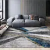 Tapete de alta qualidade para sala de estar, sofá, mesa de centro, quarto de luxo leve nórdico, tapete de cabeceira de cobertura total, tapete de chão simples e moderno