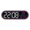 Reloj de Estilo Geométrico Simple, Reloj Decorativo para Sala de Estar y Comedor, Reloj Electrónico LED Multifuncional, Reloj de Dormitorio Gh9009