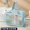 Bolsa de Tocador Impermeable de Doble Capa para Viaje, Bolsa Cosmética Portátil con Separación de Seco y Húmedo, Bolsa de Almacenamiento para Artículos de Tocador, Bolsa Portátil para Natación
