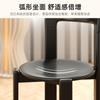 Silla de comedor rey, silla de madera maciza, silla de escritorio antigua de estilo medio, silla de té, mesa de comedor, mesa de isla, silla con respaldo, taburete de tocador de diseño rojo