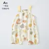 Ropa de Verano Delgada para Bebé, Mameluco, Mono, Chaleco, Ropa de Bebé sin Tirantes, Traje de Gateo de Gasa de Algodón de Bambú de Verano