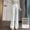 Calças Femininas Outono e Inverno 2026 Novo Estilo Calças Micro Flare Elegantes Versáteis Para o Trabalho Sensação Preguiçosa Relaxadas Justas Slim-Fit Casuais