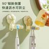 Soporte para Cepillo de Dientes con Ventosa traje Montado en la Pared sin Perforaciones Vaso para Cepillo de Dientes Eléctrico Vaso para Enjuague Bucal de Lujo Ligero para Inodoro Colgador Móvil