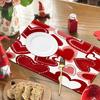 Nuevo mantel individual de San Valentín con diseño de amor, para mesa de banquetes festivos, decorativo, con aislamiento térmico, con estampado de lino y borde cruzado