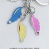 Colgante de Llave de Pluma de Aleación Colgante Personalizado Llavero de Alas de Ángel Personalizado Ventas Directas de Fábrica