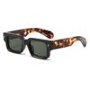 Gafas de sol de PC con montura gruesa europea y americana, montura cuadrada moderna, gafas de comercio exterior, decoración de remaches personalizada, gafas de sol transfronterizas 99030