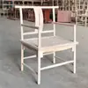 Muebles de embrión blanco liso, silla redonda de olmo viejo, tocón blanco, sombrero oficial retro, dinastías Ming y Qing, silla redonda Taishi, blanco liso en blanco, estilo chino nuevo