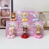 Novas Superestrelas Pet Fofas Adoráveis Sanrio Caixa Surpresa Giratória Desenho Animado Brinquedo Tendência Figura Ornamento de Mesa Carro Atacado