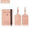 Cross-border em estoque Multicolor Luggage Tag Passage Holder terno PU Skin Sense Anti-magnético Passage Holder Couro Multifuncional Passage Bag