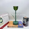 Lámpara LED Minimalista Moderna para Dormitorio Mesa de Noche Lámpara de Batería de Ambiente Artesanía de Vidrio