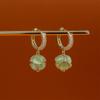 Pendientes de piedra de ojo de gato tridimensionales de sentido avanzado, ligeros, de lujo, de moda, con temperamento que combina con todo, diseño elegante, juego de pendientes con hebilla de circonita
