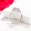 Wsih Venda Quente Transfronteiriça Anel Redondo Super Brilhante Grande Zircônia Anel de Diamante Super Grande Clássico Europeu e Americano para Mulheres