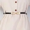 Vestido Cinturón Accesorios Cinturón Mujer Nuevo Hebilla de Bloqueo Desmontable Decorativo Falda Traje Abrigo Ceñido Sin Perforación