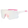 Gafas de Ciclismo de Una Pieza Sin Marco que Cambian de Color, Montañismo, Senderismo, Carrera de Maratón, Gafas a Prueba de Viento, Gafas Deportivas para Exteriores