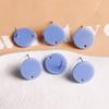 Estilo coreano estilo dulce colorido acrílico piercing pasador redondo para oreja pendientes diy tachuelas para orejas accesorios de joyería venta al por mayor