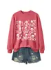 Sudadera casual de moda para mujer de Halloween con nueve marcos de calavera y lazo de estrella - Tienda independiente de Amazon eBay