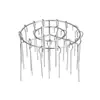 Grelha de churrasco em aço inoxidável, grelha vertical para air fryer, grelha redonda especial para forno doméstico, espeto para cozinha