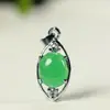 Pingente de jade malaio com incrustação de ouro e zircônia de jade design criativo de nicho estilo ins colar pingente versátil moda atacado