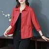 Estilo Primavera 2024 Nuevo Estilo Estilo Mamá Camisa Holgada, Top Moderno y que Reduce la Edad, Camisa de Manga Larga con Cuello Polo