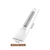 Espátula para panqueques de acero inoxidable, espátula para cocinar teppanyaki, espátula de mano para panqueques y bistecs, espátula para pizza, herramienta específica para la cocina