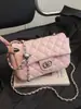Bolso de cadena acolchado CF estilo Chanel, bolso clásico para el hombro, bolso nuevo para mujer, bolso de hombro versátil y moderno, bolso cruzado de moda
