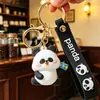 Llavero de Panda Lindo Estilo Chino Transfronterizo con Bambú, Adecuado para Estudiantes, Parejas, Bolsos y Llaveros de Coche