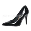 Zapatos de moda para mujer de talla grande de comercio exterior con punta, Zapatos de tacón alto brillantes y elegantes de Wish Amazon, Calzado femenino transfronterizo