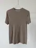 Camiseta de punto de manga corta con cuello redondo, 60 unidades, de lana 100%, sin costuras, de una sola pieza, 18 puntos, para mujer, otoño