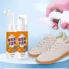 Agente de Limpieza en Seco para Cuero Gamuza, Agente de Limpieza en Seco para Zapatos y Botas, Agente Limpiador para Zapatos Blancos, Cepillo para Zapatos sin Lavado, Artefacto para Zapatos, Brillo para Zapatos Amarillentos