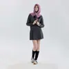 Novo Estilo Chapéu Balaclava de Fio de Laço e Cachecol de Pescoço Tudo-em-Um Feminino Outono e Inverno Lã Mesclada Tricotado Quente Chapéu para Frio