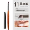 Juego de pinceles para uñas de sándalo de estilo japonés, ligeros y de lujo, con capas pintadas, viñetas de flores y degradados, pluma de fototerapia francesa.