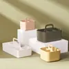 Caixa de armazenamento compartimentada multifuncional para mesa para escritório, estudantes e crianças, caixa de armazenamento para material de escritório, cesta de armazenamento de cosméticos portátil